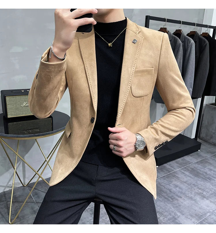 Veste blazer Cuir de daim