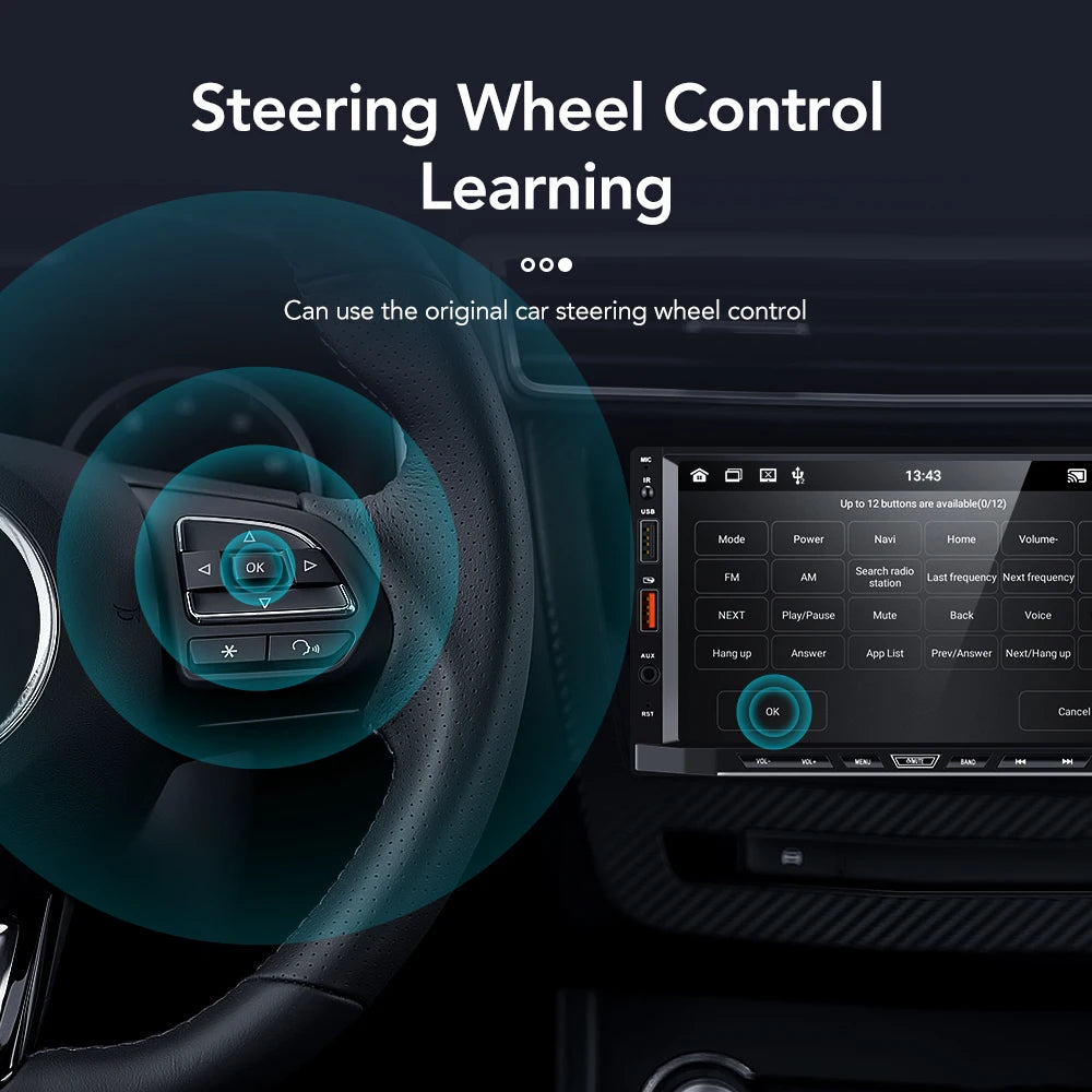 Car Radio 2 Din Android 11 Carplay Android Auto Car Stereo Multimedia Player Universal 7 Inch GPS Bluetooth RDS For VW Nissan