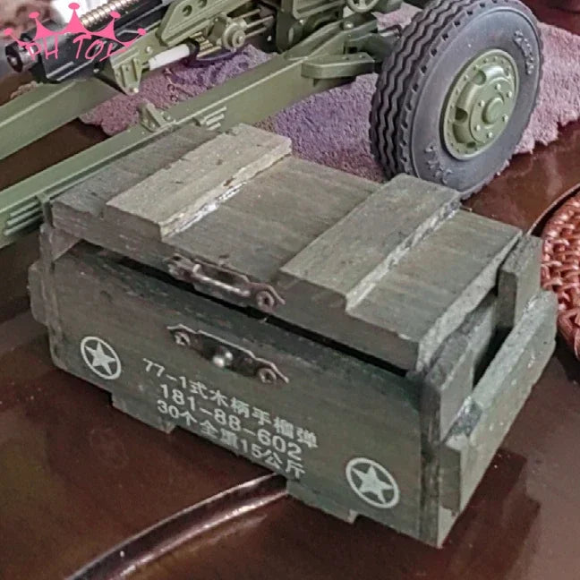 Customs 1/6 Scale Ammunition Box WWII Military Style Wooden Case Model for 12in Action Figures Accessory Toys