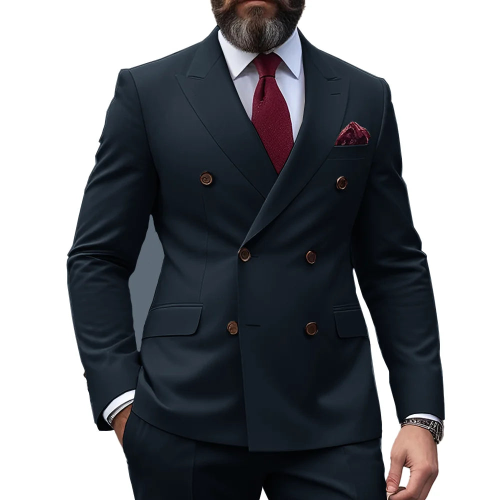 Ensemble de costume 2 pièces double boutonnage