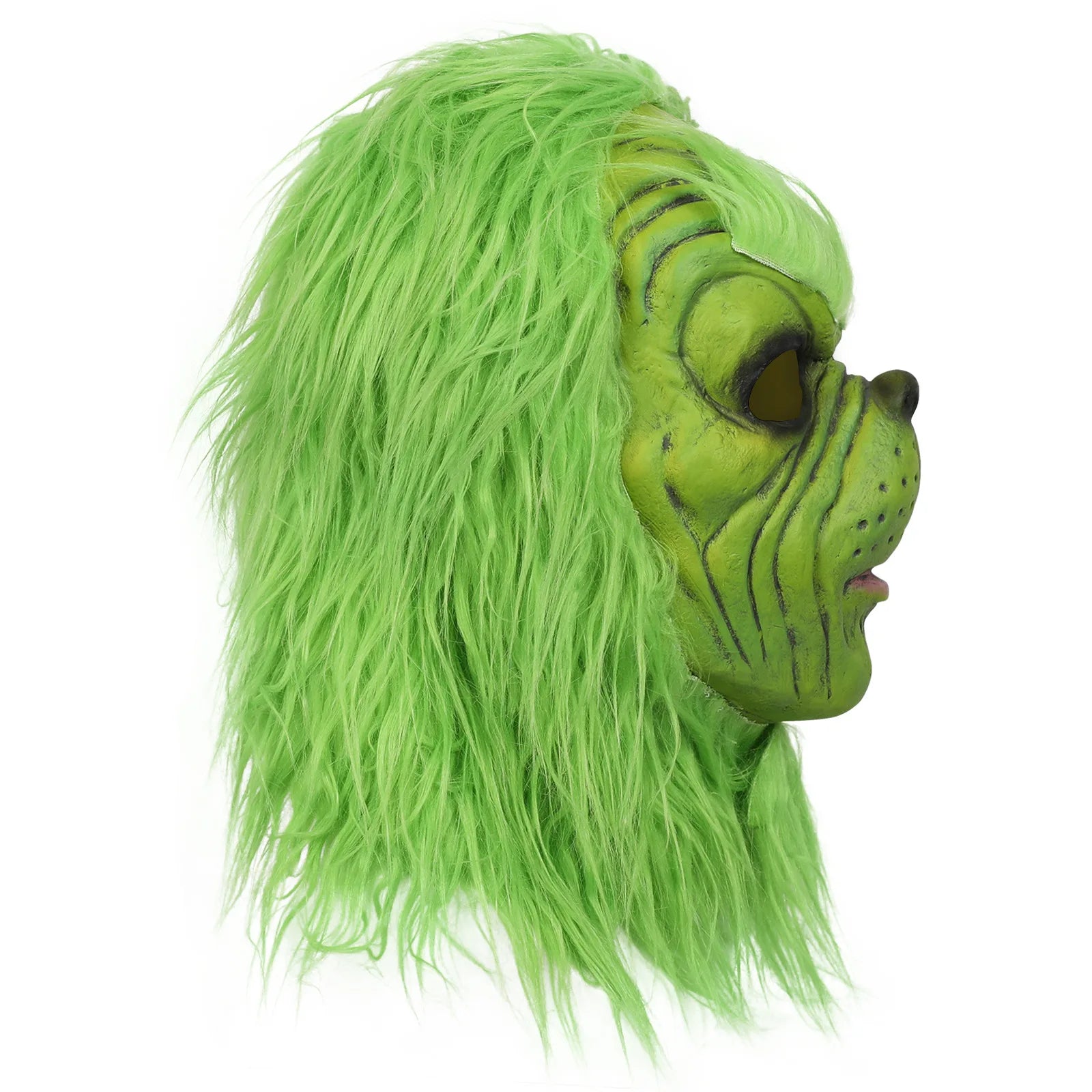 Grinch Mask 2025 New Christmas Green Haired Monster Gloves Cos Santa Claus Hat The Grinch