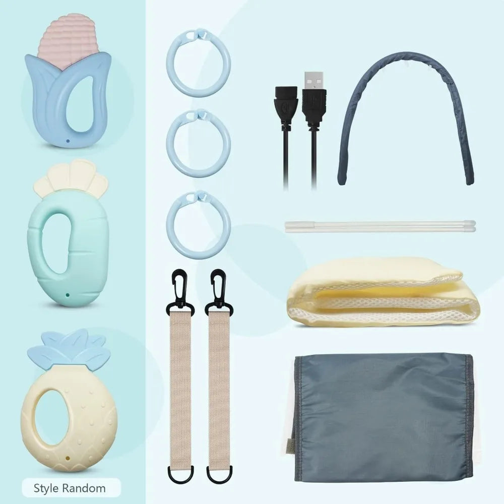 Mommy Bag Lightweight Portable Folding Crib Bed Large-capacity Travel Maternity Bags Baby Backpack Female Mommy Outting Bag