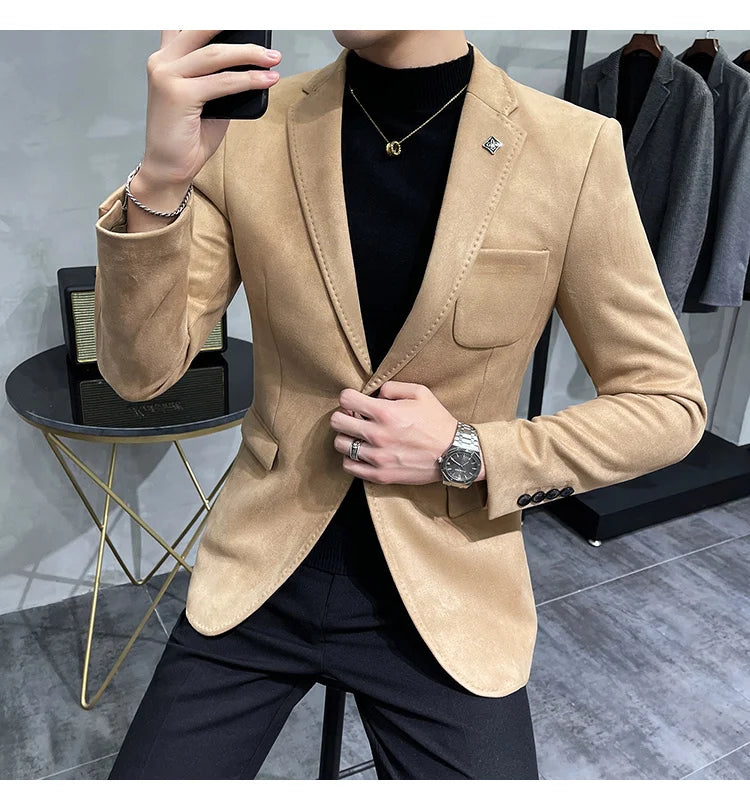 Veste blazer Cuir de daim