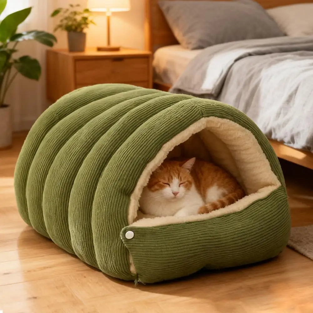Winter Warm Pet Sleeping Nest Four Seasons Soft Cat Cave Bed Kitten Nest Kennel Pet Supplies For Cats Dogs Puppy