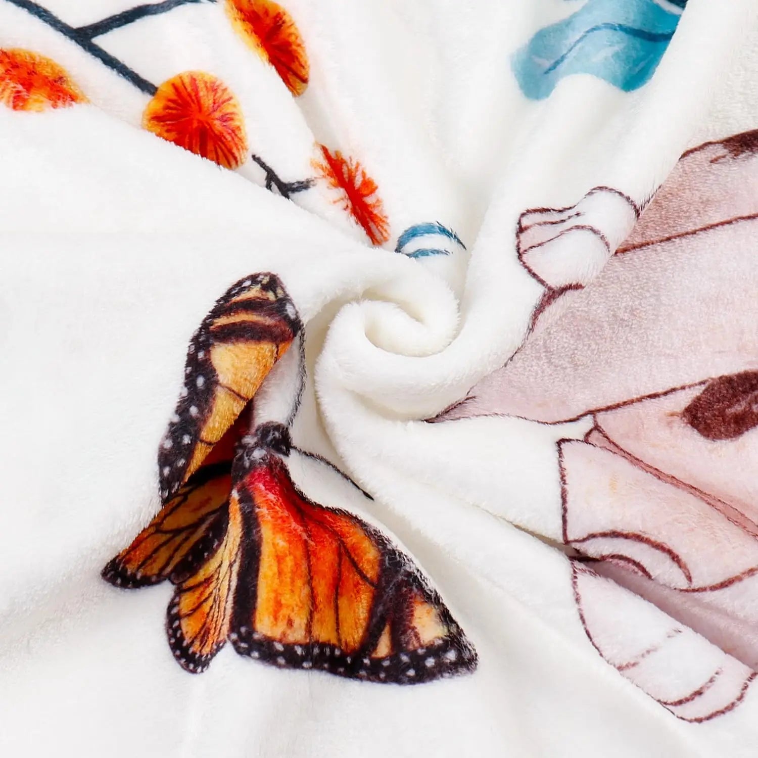 VIKAMA Cute Dachshund Blanket, Soft And Skin-Friendly Flannel Cartoon Printed Blanket, Sofa, Bedroom, Dormitory, Nap Blanket