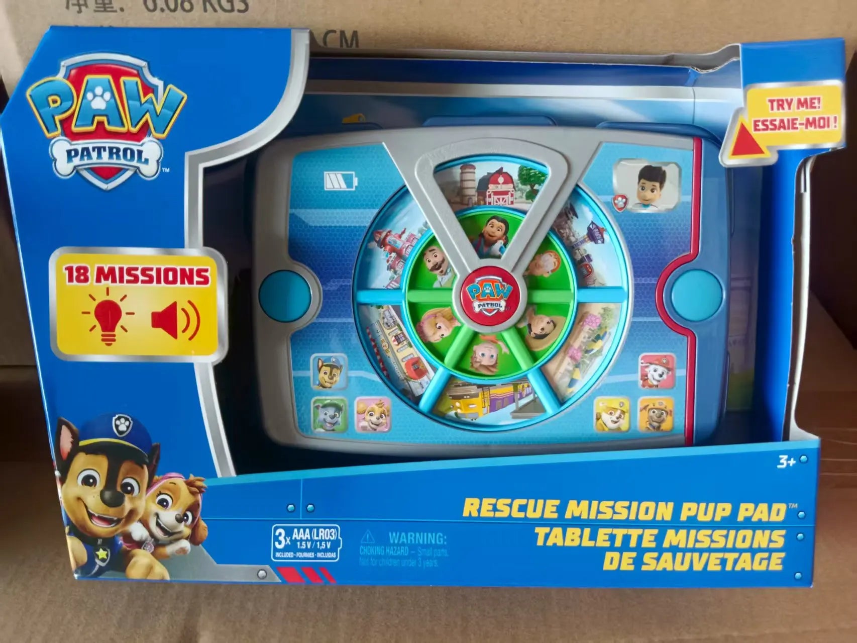 Original PAW Patrol Rescue Mission Pup Pad Interactive Toy with Lights Sounds & Music Pretend Play Kids Toys for Boys & Girls