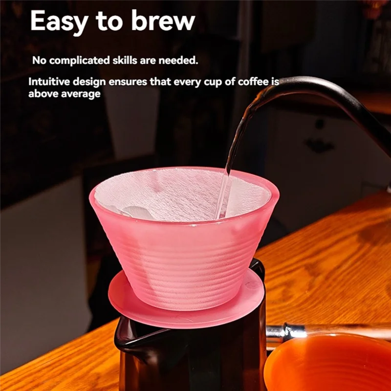 EMECE-Pour Over Coffee Dripper Filters Cups Hand Pouring Slow Brewing Coffee Pour Over For Cafe Travel Home