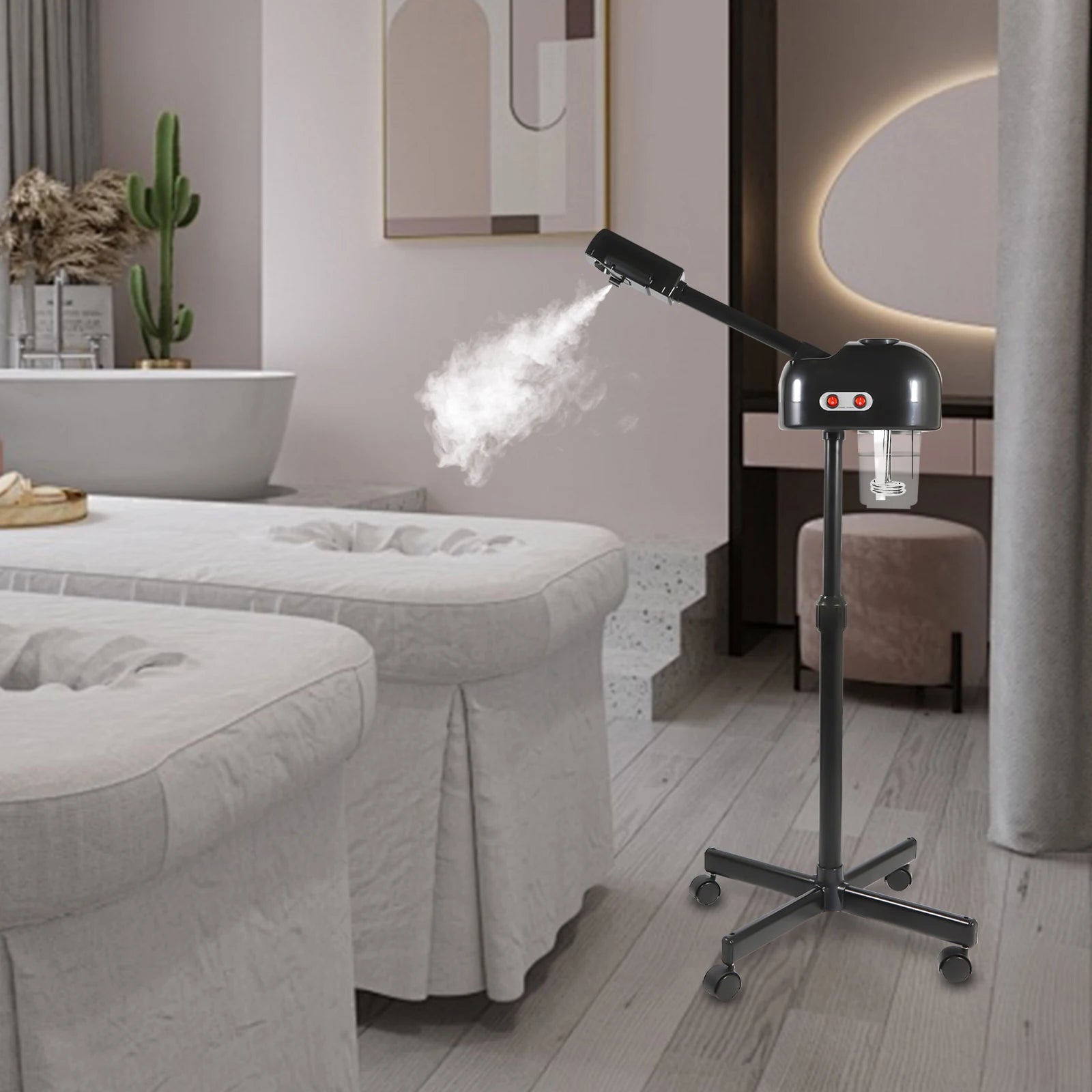 800W Facial Steamer Steam Height Adjustable Facial Sauna, SPA Facial Treatment Sprayer, Humidifier Ozone Steamer 750 ml