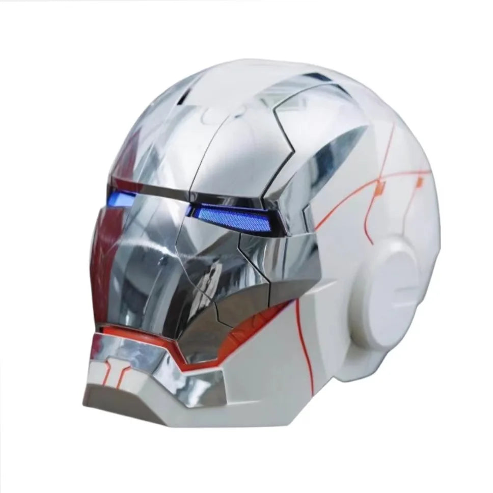 2025 New Marvel Iron Man Helmet Black Gold Black Silver Electric Helmet Voice Controlled Voice Machine Face Mask Toy Birthday Gi