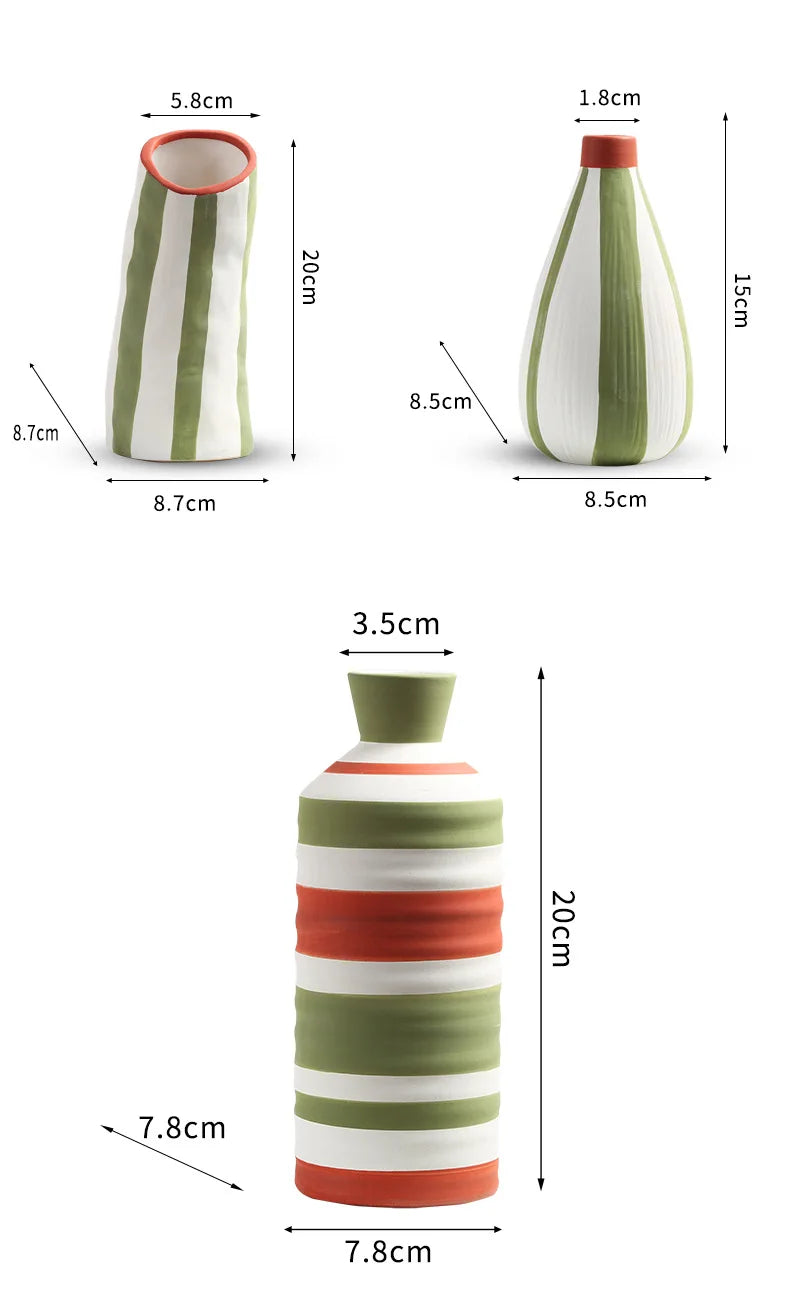 European-style ins porcelain vase decoration TV cabinet Study home decoration flowers tabletop crafts