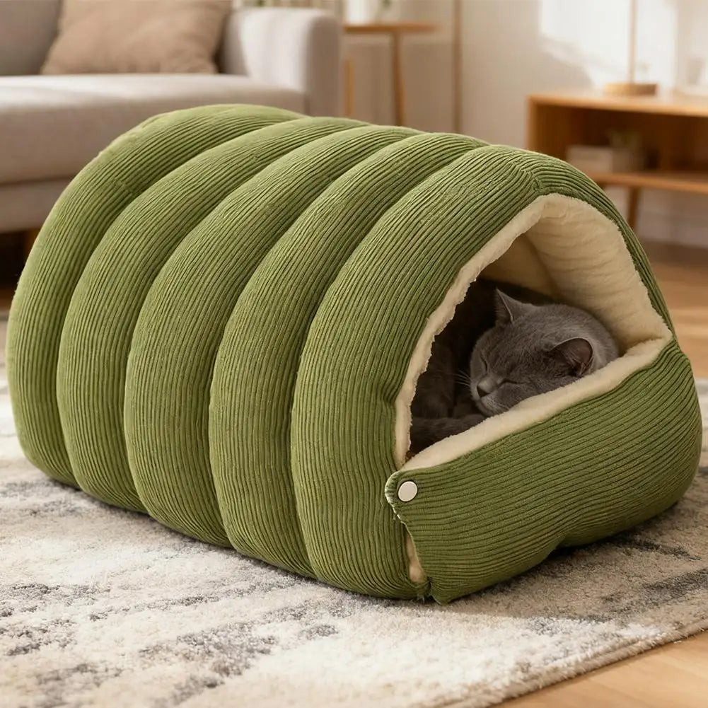 Winter Warm Pet Sleeping Nest Four Seasons Soft Cat Cave Bed Kitten Nest Kennel Pet Supplies For Cats Dogs Puppy