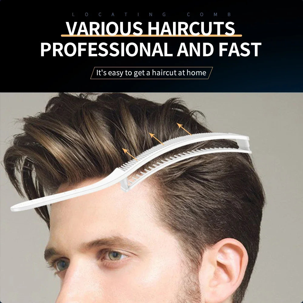 Peigne de positionnement incurvé Résistant à la chaleur Peigne à dessus plat Outils pour cheveux