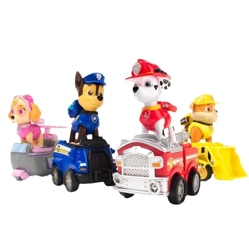 Genuine paw patrol Toy Set Boy Power Dog Super Team Warrior Car Child Rescue Patrol Car