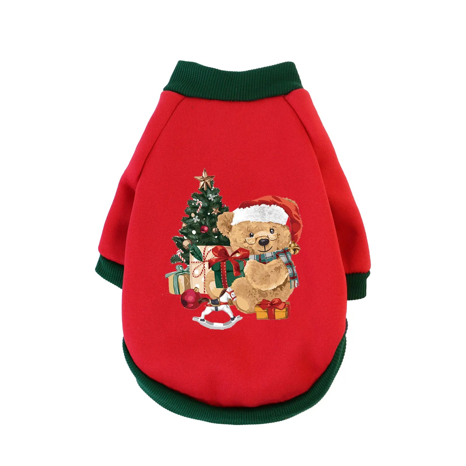 XS-3XL Pet Christmas Clothing, Cat & Dog Winter Warmth  Sweatshirt For Celebrating Christmas Party