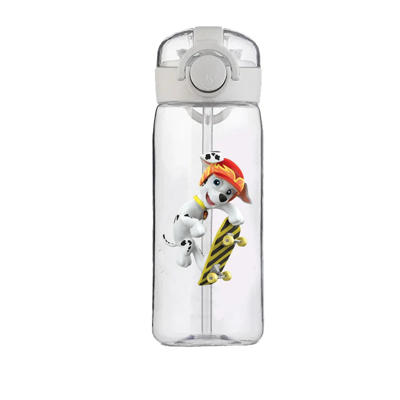 PAW Patrol Chase Cup Clear Brand High Quality Water Bottle Outdoor Sport Leak Proof Plastic School Water Bottle for Kids 400ML