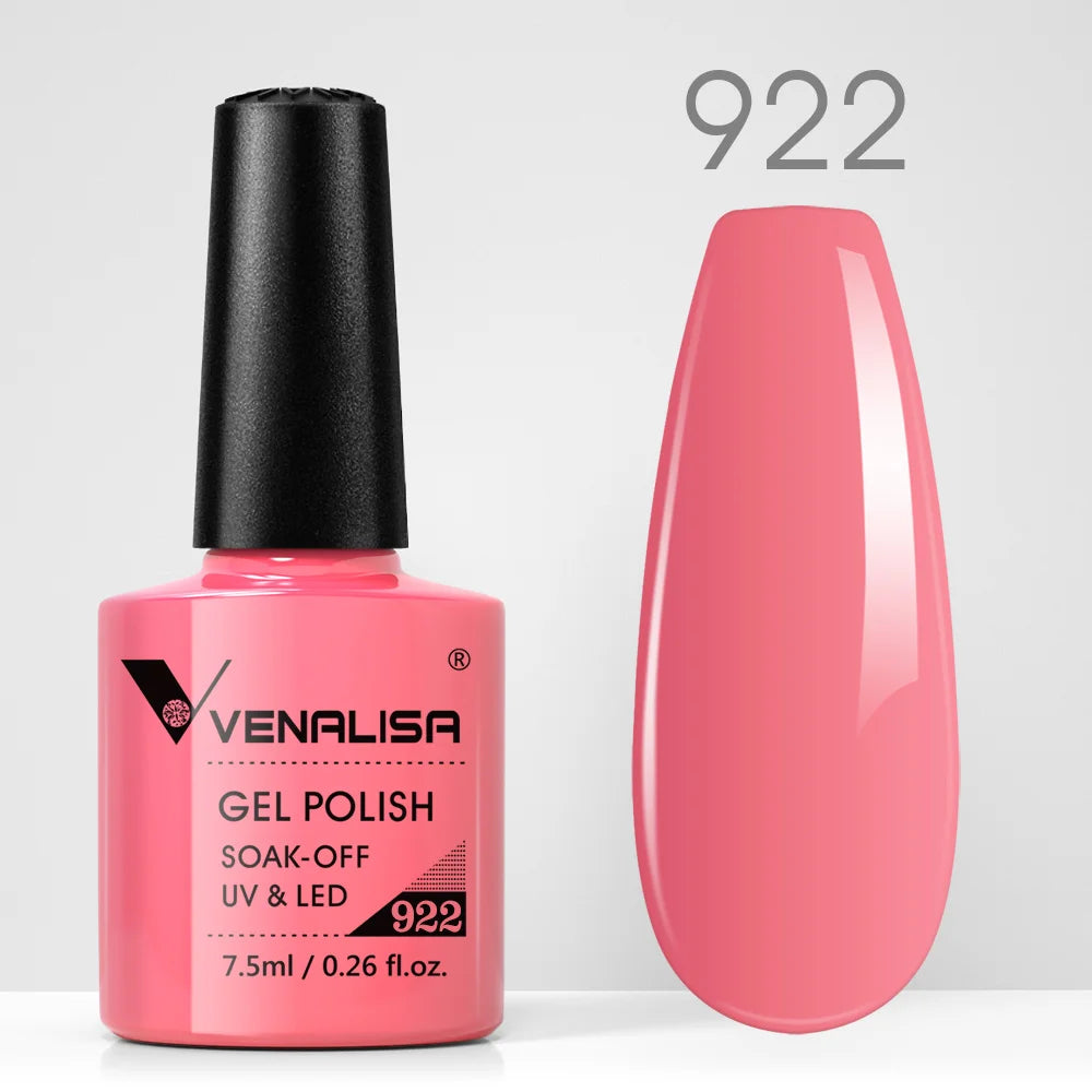 VENALISA Nail Gel Polish Full Coverage Holographic Camouflage Nail Varnish Manicure Lacquer Polish Soak Off UV LED Lacquer 7.5ML