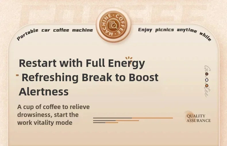 Portable electric coffee machine is suitable for ground coffee and KCUP capsules, but it does not have a heating function