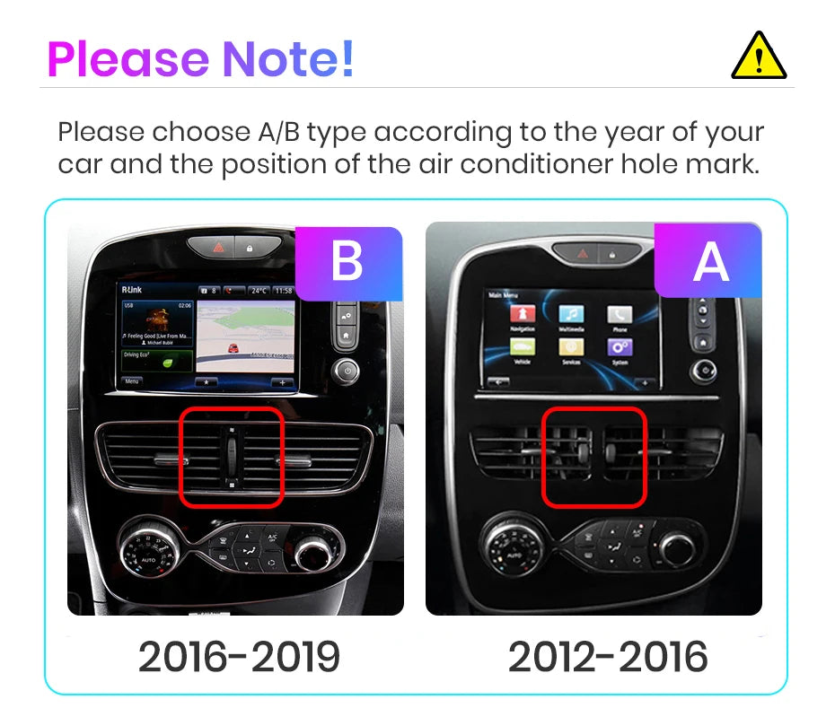 AWESAFE CarPlay اللاسلكي لنظام Apple Android 13 راديو السيارة لسيارة Renault Clio 4 2012 2013 2014-2016 شاشة الوسائط المتعددة ستيريو نظام تحديد المواقع العالمي (GPS)
