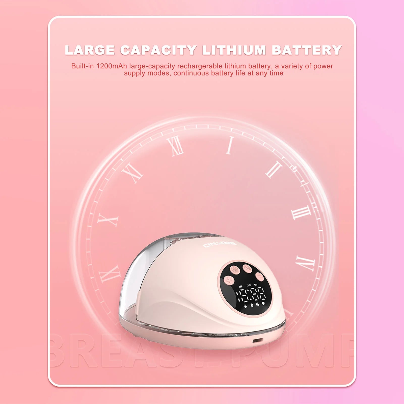 Hands Free Breast Pump 4 Modes 12Levels Auto Stop Wearable Breast Pump BPA-free Safe Double-Sealed Electric Cordless Breast Pump