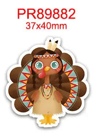 DIY Thanksgiving Day Printed Grosgrain Ribbon For Craft Supplies Sewing Accessories 5 Yards, Planar Resins 10 Pieces. 55780