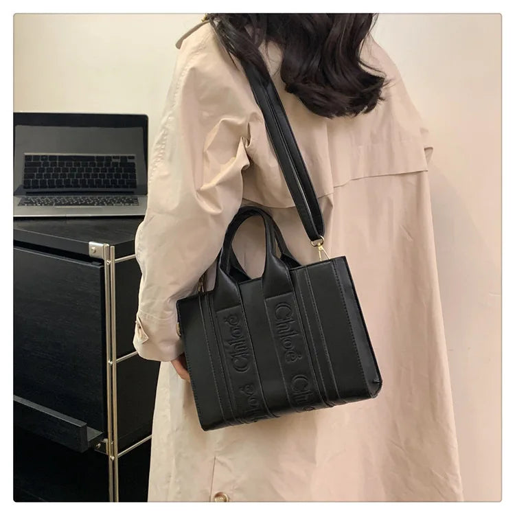 ‌2025 Fashion Embroidery Handbag - Adjustable Shoulder Tote, Crossbody Purse, Trendy & Practical, Perfect for Daily Outfits‌