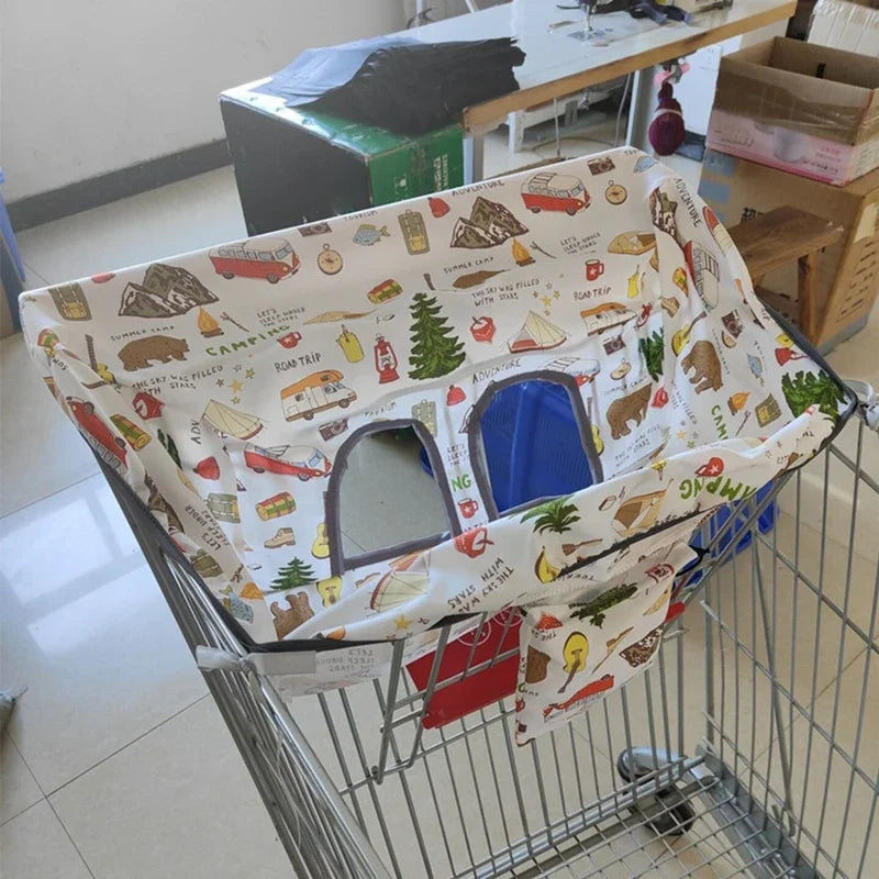Infant Trolley Cover Supermarket Grocery Shopping Cart Cover Baby Seat Pad Kids Portable Traveling  Anti-dirty Seat Cushion