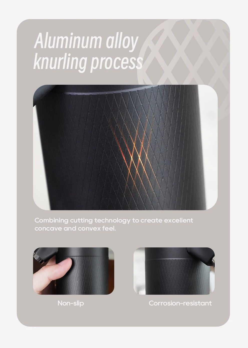 HiBREW G5 48mm Conical Burr Electric Coffee Grinder Compact Portable Coffee Bean Mill Kitchen for Espresso Turkish Coffee