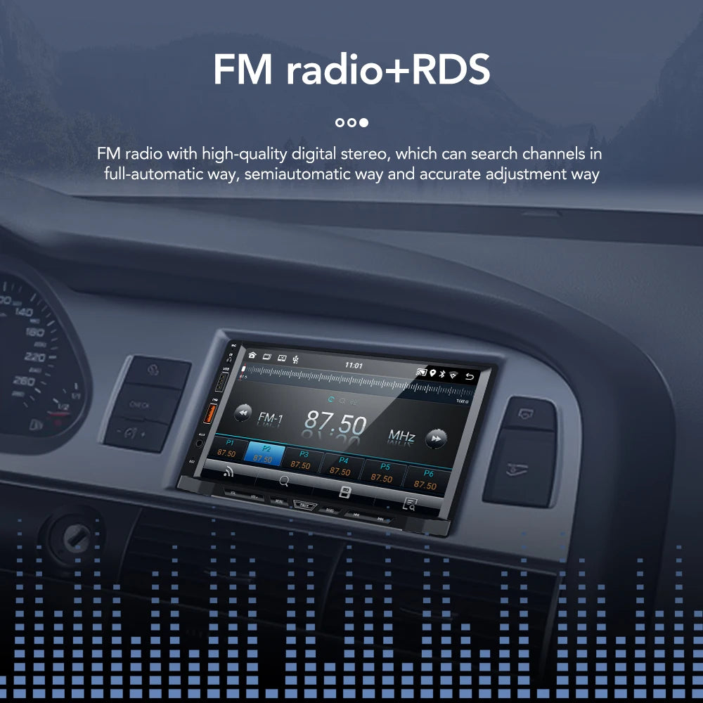Car Radio 2 Din Android 11 Carplay Android Auto Car Stereo Multimedia Player Universal 7 Inch GPS Bluetooth RDS For VW Nissan