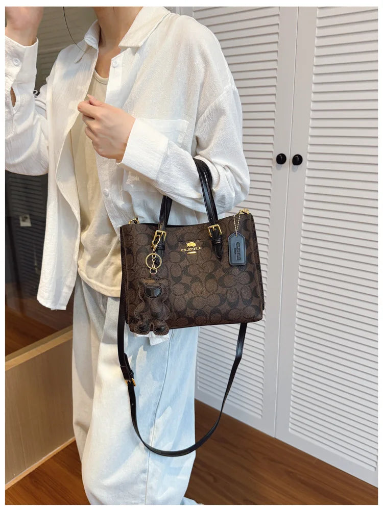 Designer New Luxury Fashion Handbag Women Casual Large Capacity Tote Bag Trendy Print Shoulder Crossbody Purse