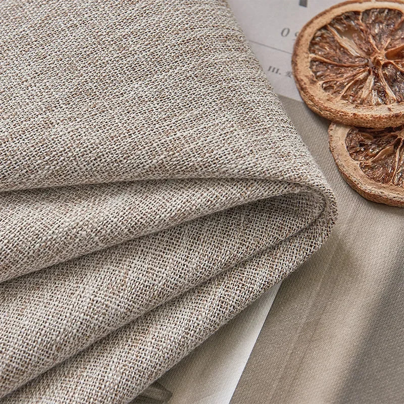 100% Blackout Japanese Modern Simple Curtains for Bedroom Living Dining Room Soundproof Textured Bamboo Window Decor Customized