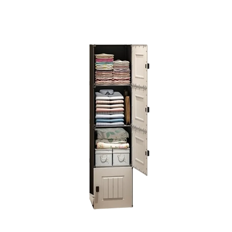 Armoire européenne, organisateur d'assemblage Simple, petite étagère de garde-robe, boîte de rangement en plastique pour enfants, placard de chambre à coucher, rangement Portable