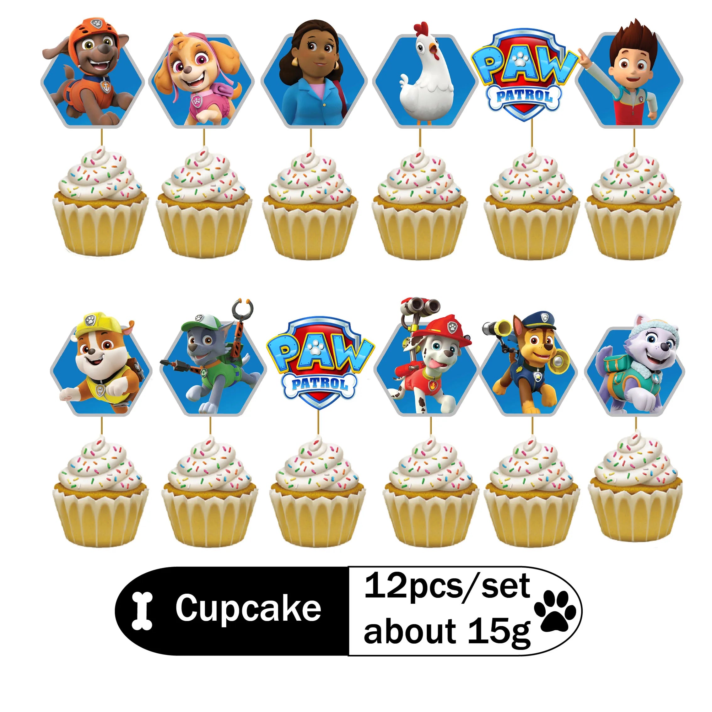 Paw Patrol Birthday Party Decoration Supplies Cartoon Dog PAW Patrol Sky Blue tablecloth napkin sticker balloon Party supplies