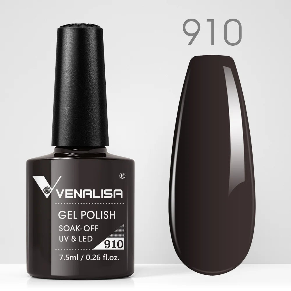 VENALISA Nail Gel Polish Full Coverage Holographic Camouflage Nail Varnish Manicure Lacquer Polish Soak Off UV LED Lacquer 7.5ML