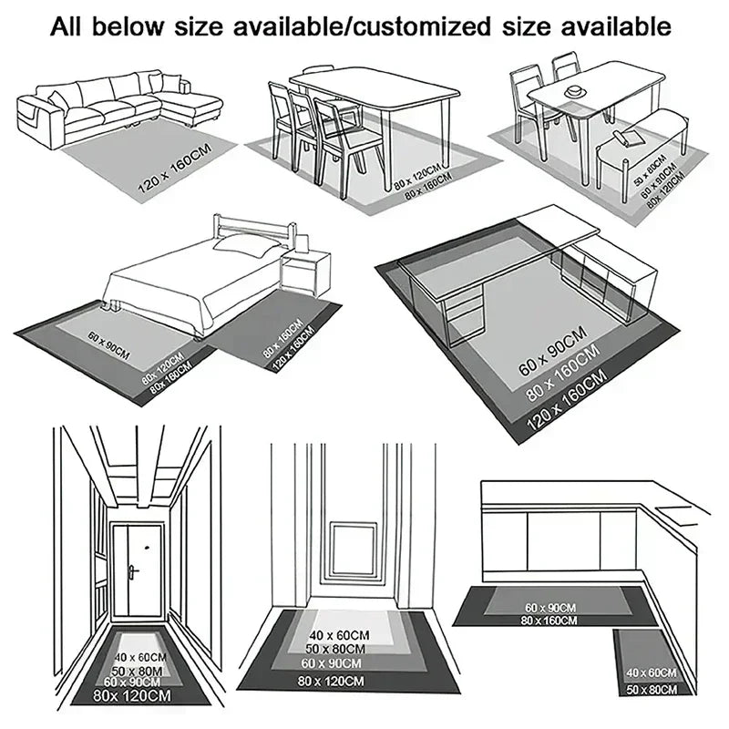 3D Optical Illusion Water Hole Abyss Doormat Non-Slip Door Mat Machine Washable for Bedroom Camping Yoga Durable Floor Mat