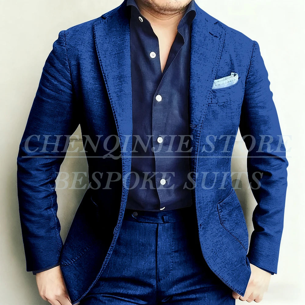 Ensemble de costumes 2 pièces Denim personnalisé