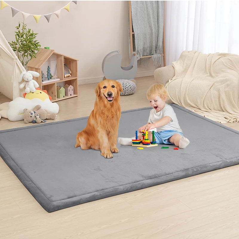 Huloosleep 4 Colors Baby Crawling Play Mats Non-Slip Thick Soft Foam Baby Activity Gym Carpet Baby Game Children's Safety Rug