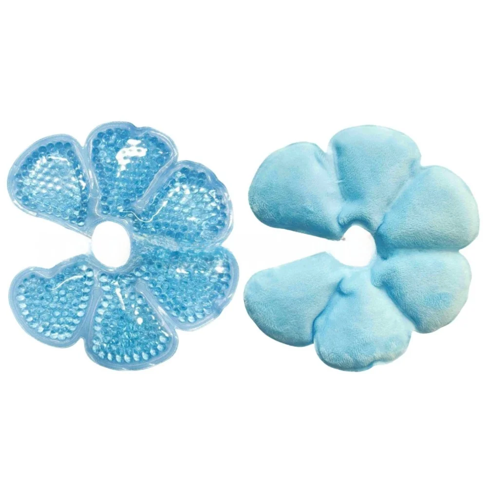 2pcs Petal Design Breast Therapy Pads Ice Compress Reusable Breastfeeding Gel Pads Ice Pack Pain Relief Patch