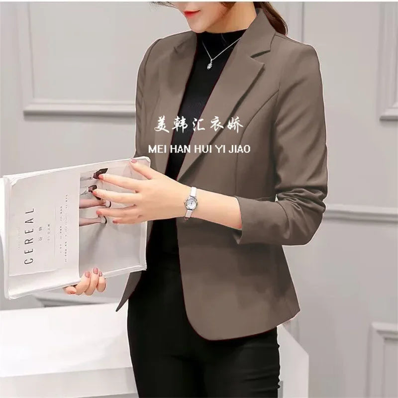 Slim Fit Women's Business Jacket Commuter StyleSmall Size Office Goddess Suit Top Casual ElegantChinese Fashion Coat