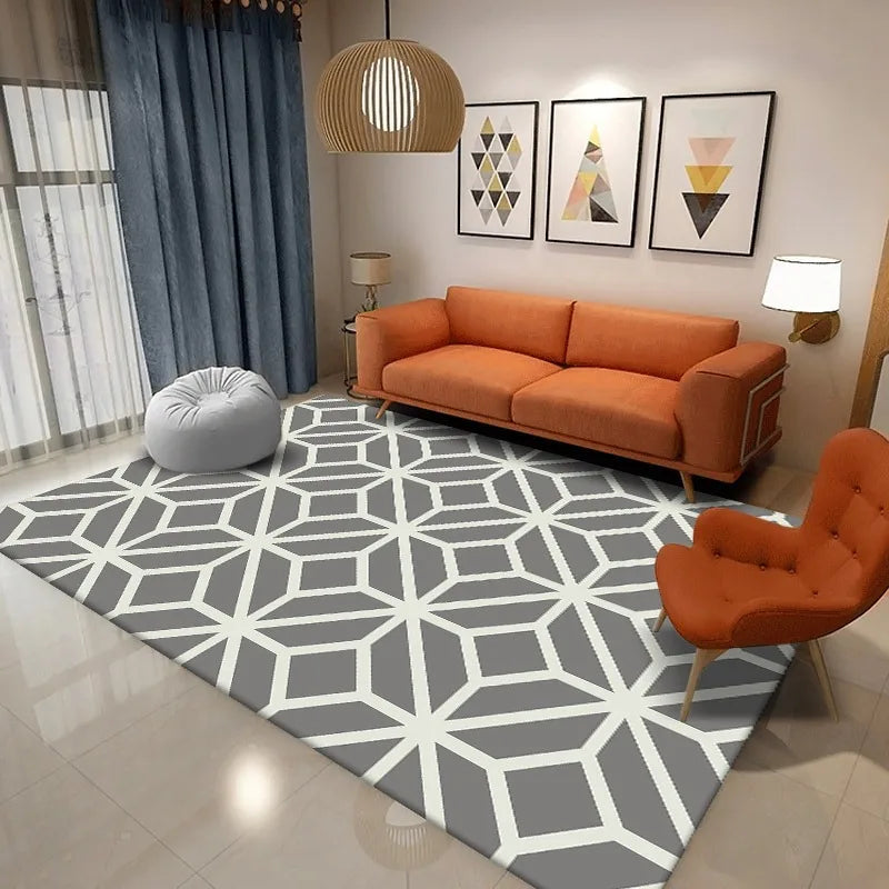 Luxury Crystal Velvet Plush Shag Carpets Large Size Area Rugs  Living Room Bedroom Home Decor Soft Floor Mats Non-Slip Backing