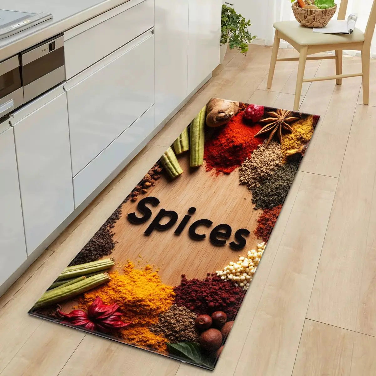 VIKAMA New Style Tableware Kitchen Floor Mat That Absorbs Water Long Strip For Bedroom Floor Living Room Carpet Home Decoration