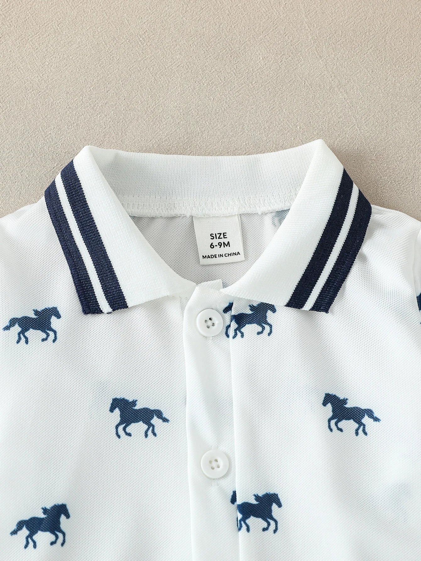 Infant Toddler Clothes Print Horse Baby Boys Spring/Autumn Overalls Set Newborn 1-3Y Clothing Party Gentleman Suit Daily Wear