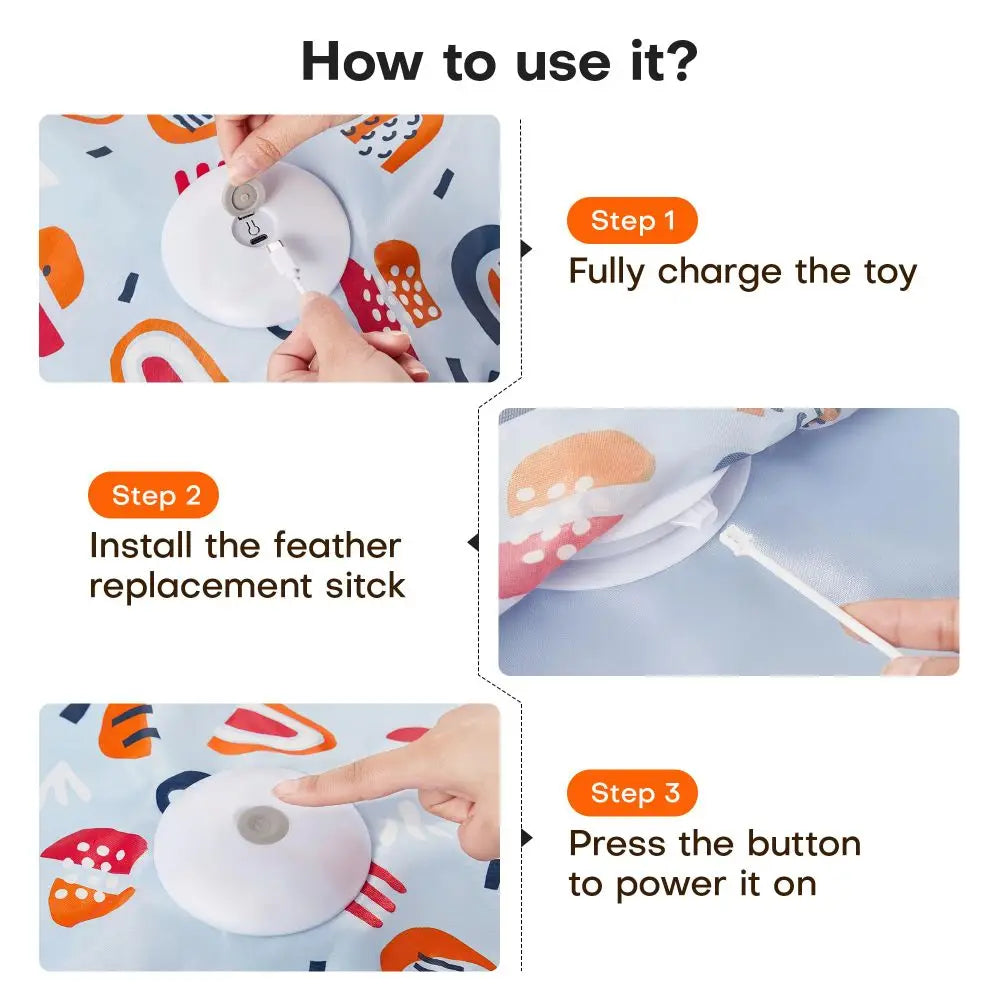 Smart Hide and Seek Cat Toy Electric Thermal Sensing Cat Catch Cover Real Mouse Squeaky Touch Activated Feather Teaser Wand