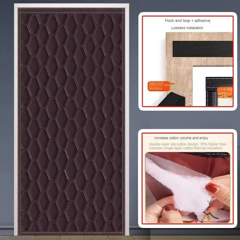 Winter Door Curtains Sound Insulation Air Conditioning Household Warmth Insulation,cold Air Insulation, Environmental Protection