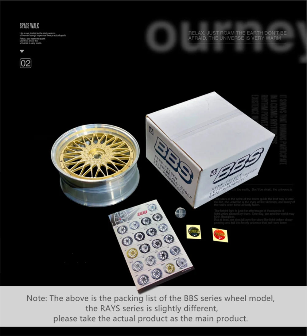 1/5 Car Model Metal Forged Assemble Refitting Wheel Hub  Creative Desktop Display  Personalized  Modification Toys Gift