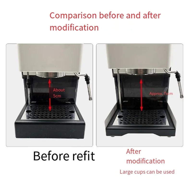 WHYY-Low Profile Drip Tray For Gaggia Classic Pro 9 Bar 6 Bar OPV Spring Modification Kit Coffee Machine Accessories