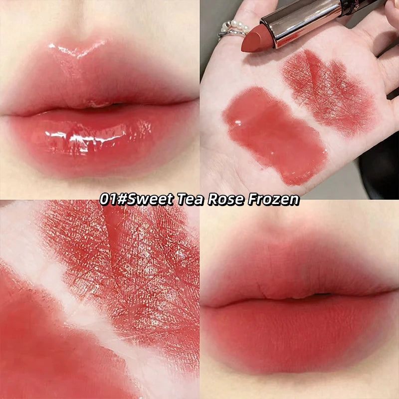 Gege Bear Double-ended Lipstick with Lip Oil for Moisturizing and Hydrating Layered Color-developing Long-lasting Lipstick