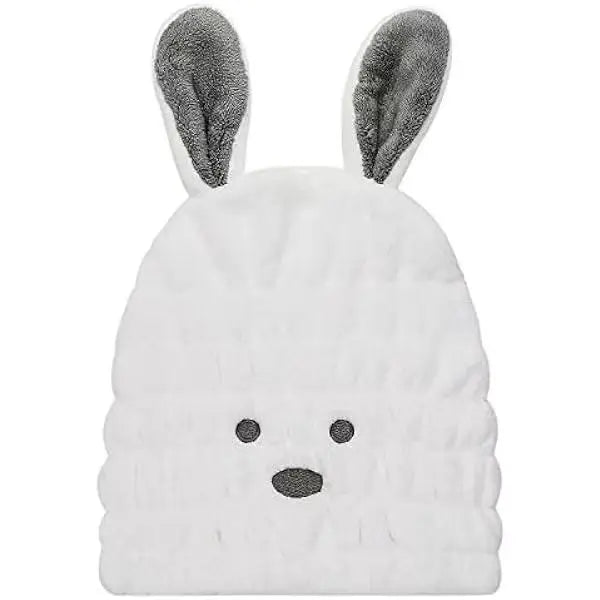 Dry Hair Hat Children Coral Velvet Cartoon Shower Cap Rabbit Ear Dry Hair Hat Wholesale Adult Female Dry Hair Towel