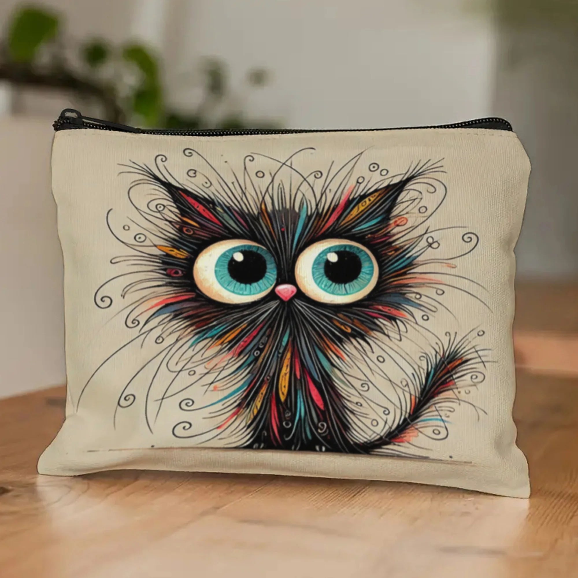 Adorable sac à cosmétiques Black Cat