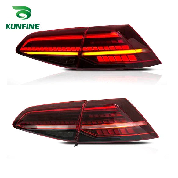 Pair Of Car Tail Light Assembly For Volkswagen VW Golf 7 mk7 Golf 7.5 mk7.5 2013 2014 - 2020 LED Brake Flowing Water Flicker