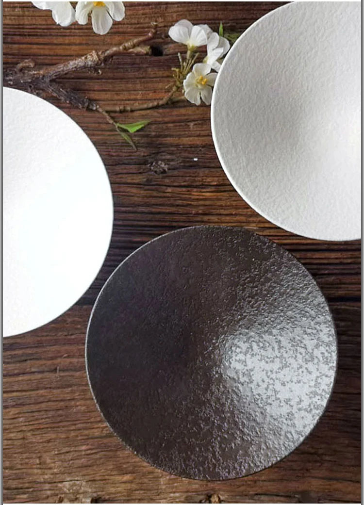 Ceramics Dinner Plate Tall Pasta Plates Salad Bowls Soup Basins Restaurant Home High Feet Tableware Snack Dessert Trays